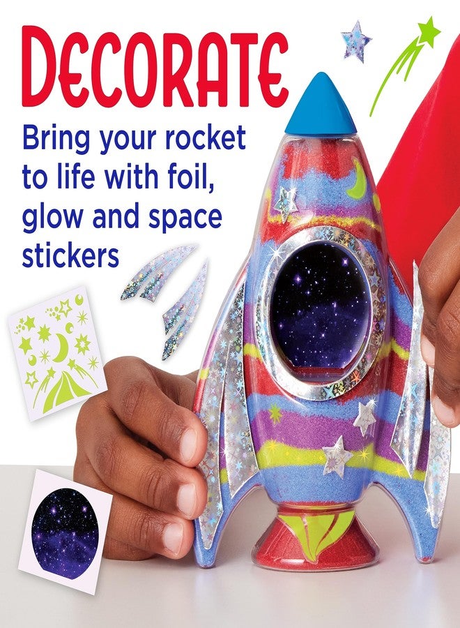 Creativity for Kids Sand Art Kit: Rocket Ship - DIY Kids Space Toys, Easter Basket Stuffers & Gifts for Boys (Ages 6+) - Image 4